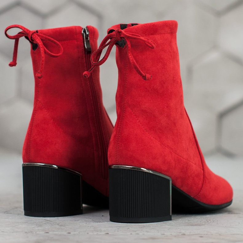 Goodin Stylische rote Stiefel 2