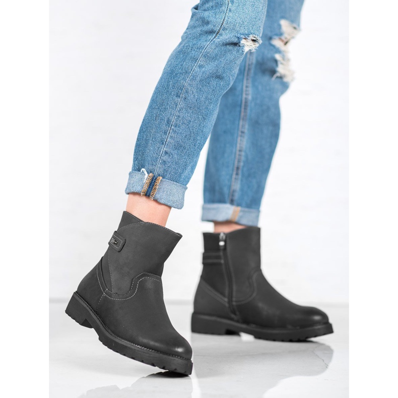 Sergio Leone Bequeme schwarze Stiefel 1