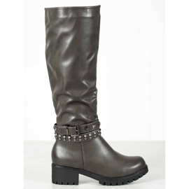 Nio Nio Plateaustiefel grau 2