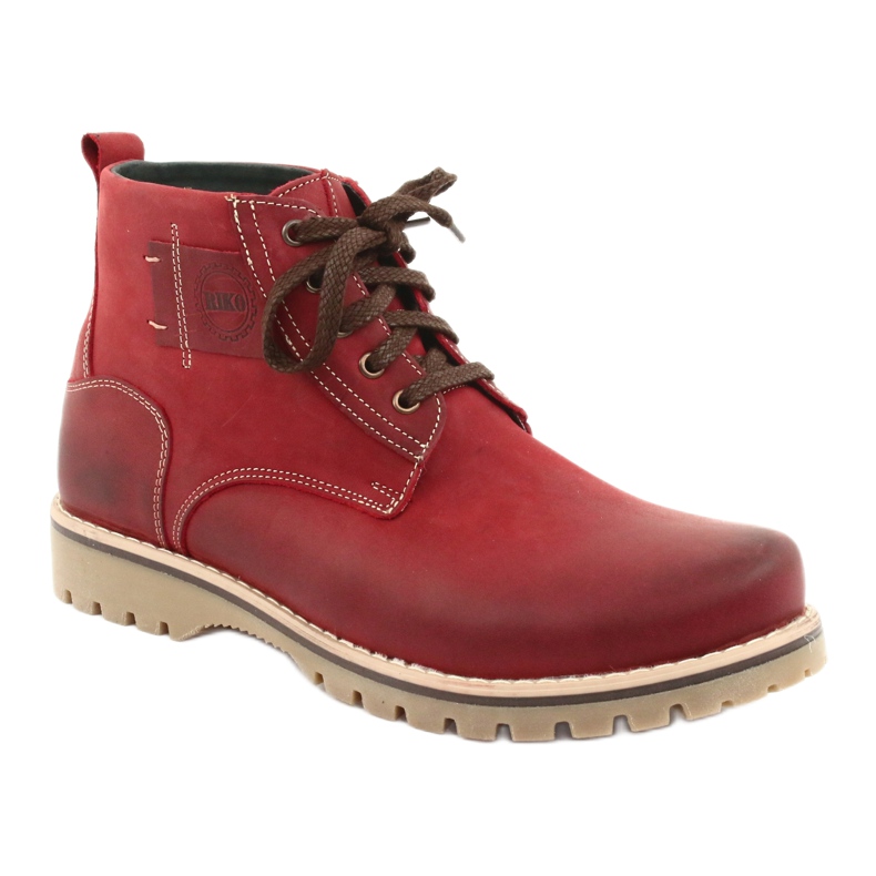 Winter-Schnürstiefel Riko 888 rot 1