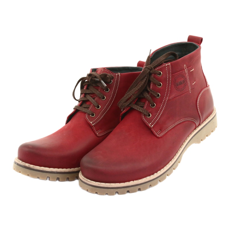 Winter-Schnürstiefel Riko 888 rot 3