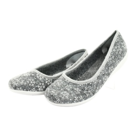 Filzpantoffeln Adanex 24213 Schneeflocke weiß grau 3