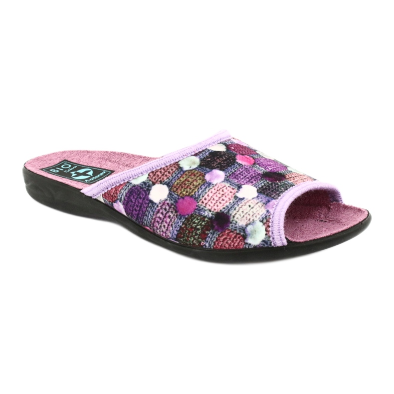 3D Adanex violette Hausschuhe lila rosa 1