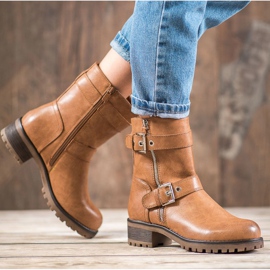 SHELOVET Arbeiter mit verziertem Reißverschluss braun 1