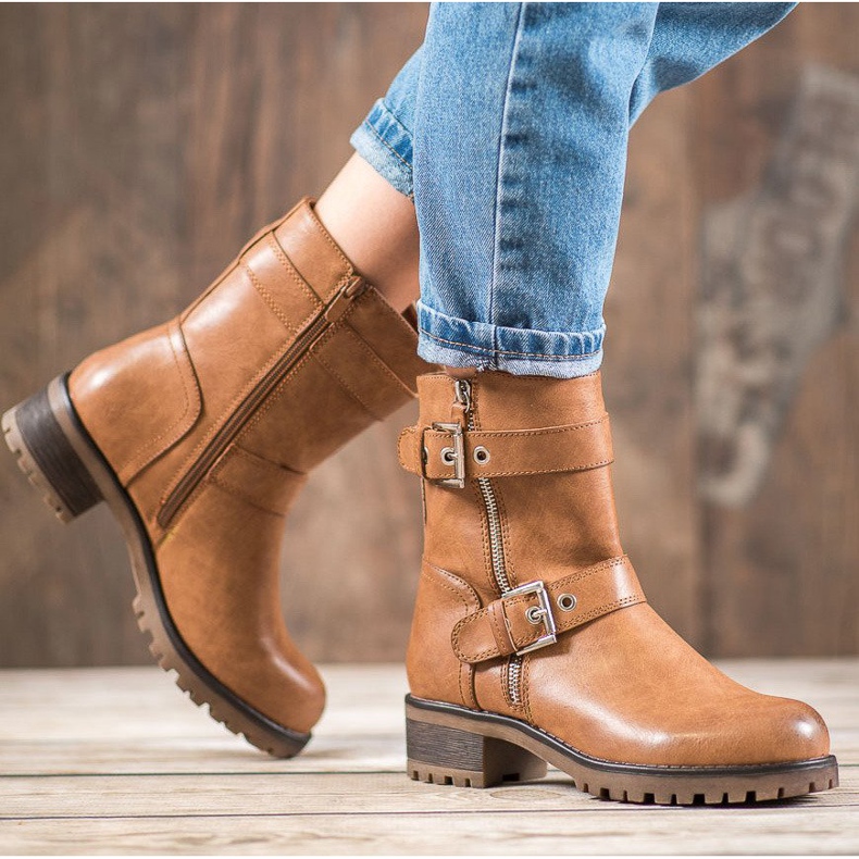 SHELOVET Arbeiter mit verziertem Reißverschluss braun 1