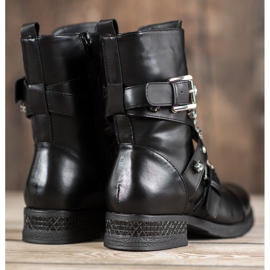 Kayla Arbeiter mit dekorativem Gürtel schwarz 1