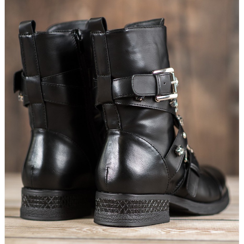 Kayla Arbeiter mit dekorativem Gürtel schwarz 1