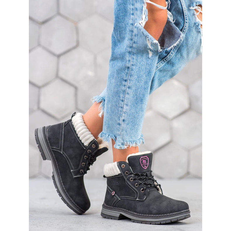 Arrigo Bello Modische Trapper schwarz 1