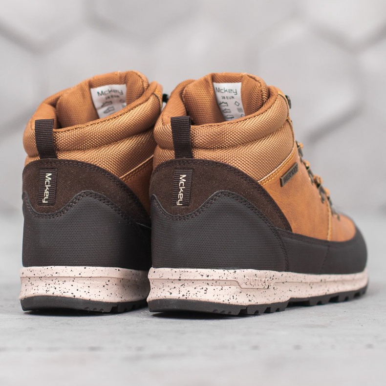 McKey Schnürstiefel mit Lammfell braun 2