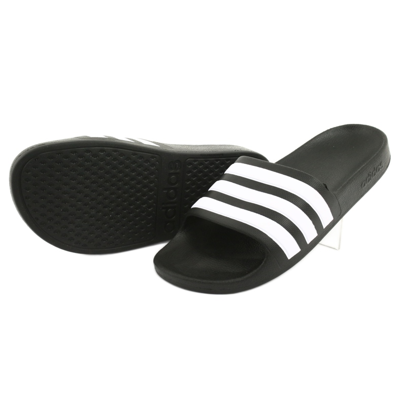 Adidas Adilette Aqua K Jr F35556 Hausschuhe weiß schwarz 4