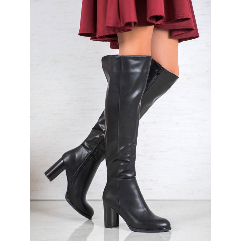 Sixth Sense Hohe Stiefel mit Öko-Leder schwarz 1