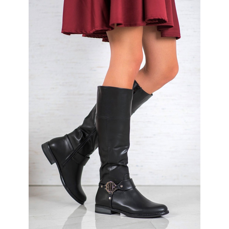 Gogo Schwarze Reitstiefel 2