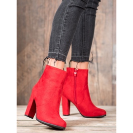 SHELOVET Sexy Wildlederstiefel rot 1