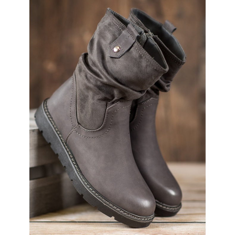 Ideal Shoes Arbeiter auf der Plattform grau 2