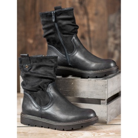 Ideal Shoes Arbeiter auf der Plattform schwarz 1