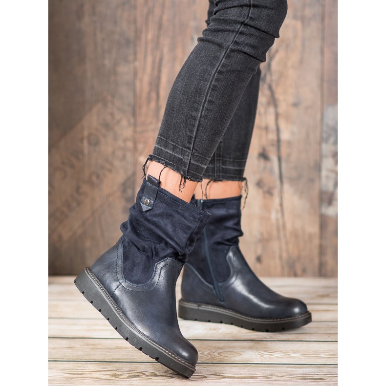 Ideal Shoes Arbeiter auf der Plattform blau 1