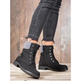 Kayla Trapper mit Schaffell schwarz 1