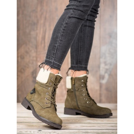 Kayla Trapper mit Schaffell grün 1