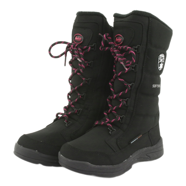 Schneestiefel mit American Club SN12 Membran in Schwarz rosa 3