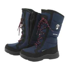 Schneeschuhe mit American Club SN12 Membran schwarz navy blau rosa 5