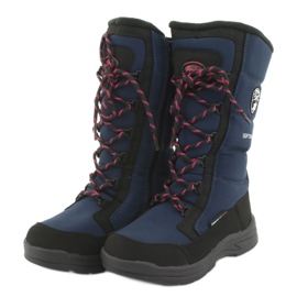 Schneeschuhe mit American Club SN12 Membran schwarz marineblau rosa 3