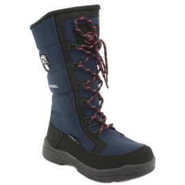 Schneeschuhe mit American Club SN12 Membran schwarz marineblau rosa 1