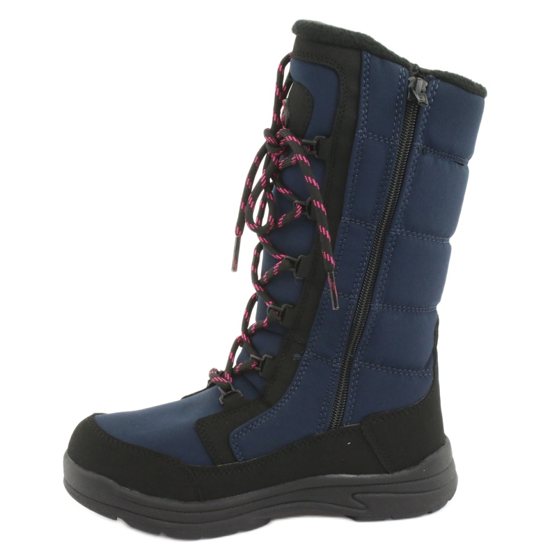 Schneeschuhe mit American Club SN12 Membran schwarz navy blau rosa 2