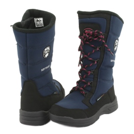 Schneeschuhe mit American Club SN12 Membran schwarz marineblau rosa 4