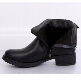 Schwarze schwarze Damenstiefel 1210A-PA Schwarz 2