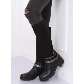 Reitstiefel auf dem Protektor schwarz Z188 Black 2