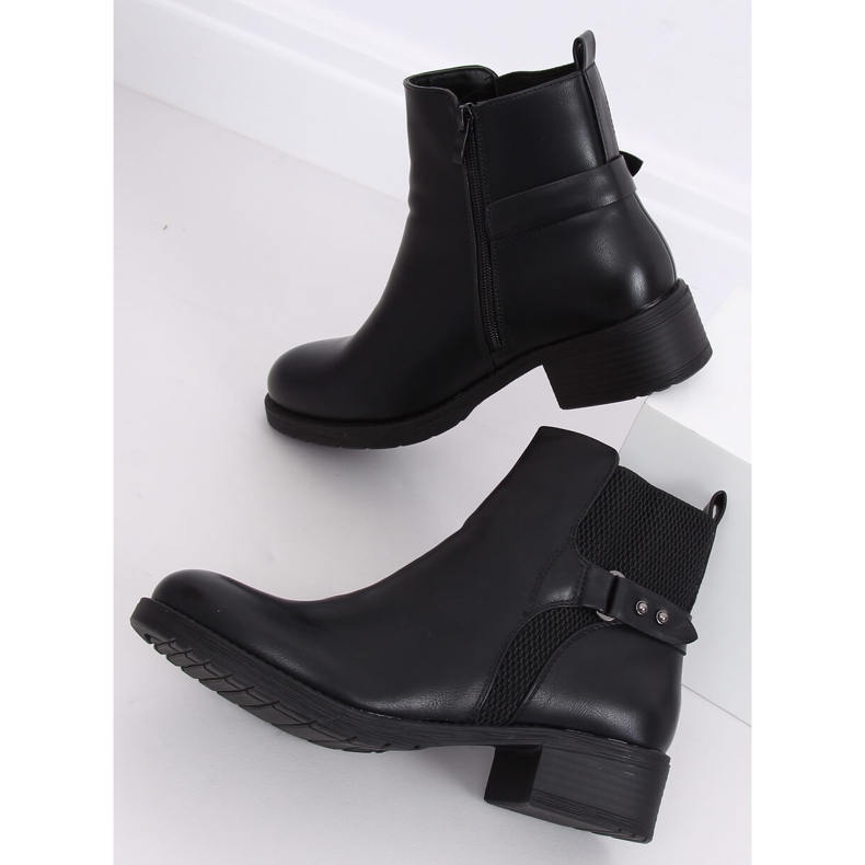 Schwarze Jodhpur-Stiefel 1089 Schwarz 2