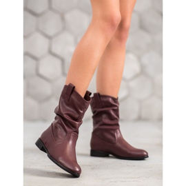 Sergio Leone Kastanienbraune Cowboystiefel rot 4