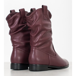 Sergio Leone Kastanienbraune Cowboystiefel rot 5