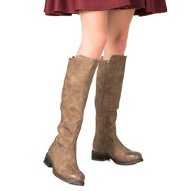 Super Me Öko-Lederstiefel braun 2