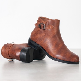 Small Swan Klassische niedrige Stiefel braun 2