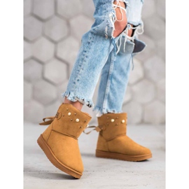 SHELOVET Mukluki mit Perlen beige 2