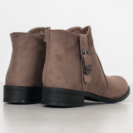 Small Swan Beige Wildlederstiefel 2