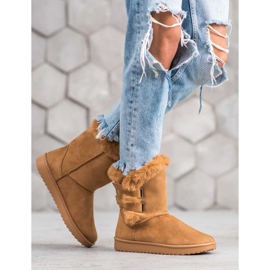 SHELOVET Warme Schneeschuhe braun 2