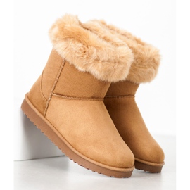 Sport Warmes Mukluki mit Fell braun 1