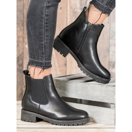 SHELOVET Schwarze Chelsea-Stiefel 2