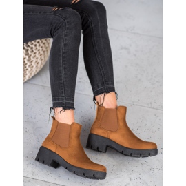 SHELOVET Chelsea-Boots auf der Plattform braun 2