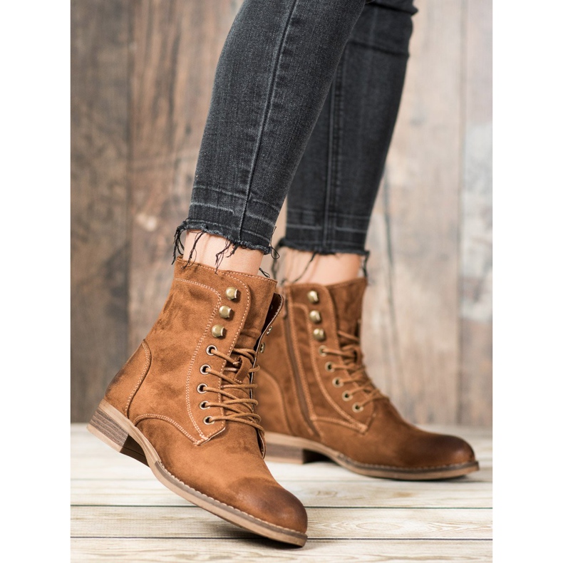 Goodin Elegante Wildleder-Trapper braun 1