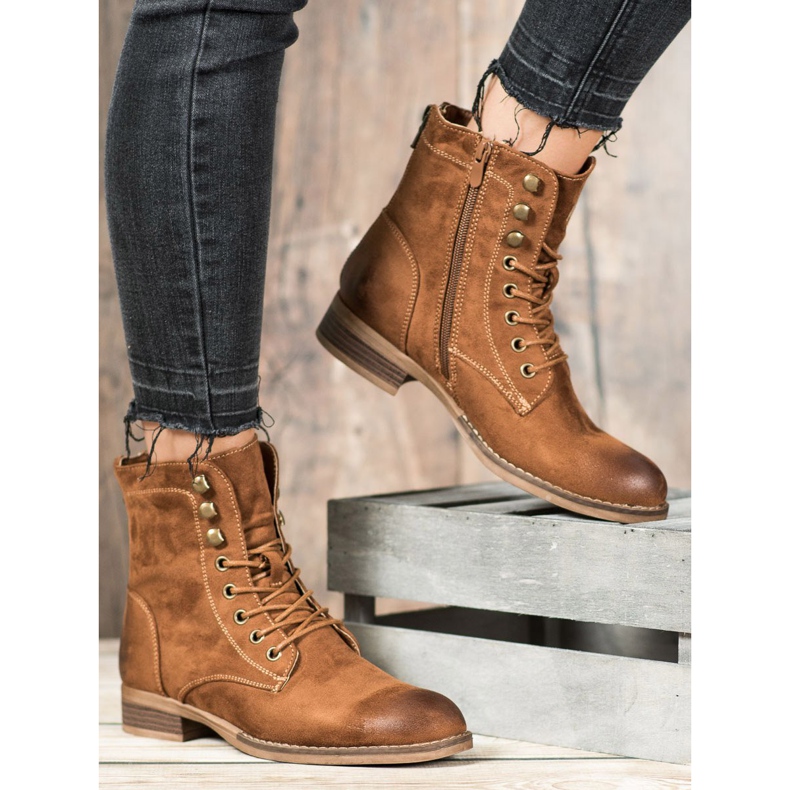 Goodin Elegante Wildleder-Trapper braun 2