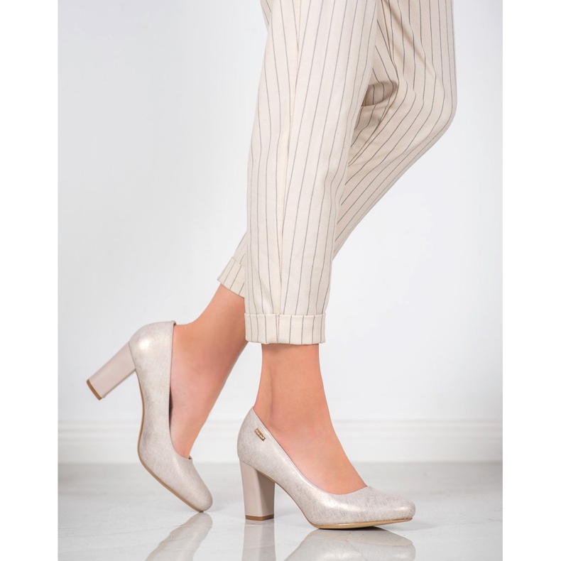 Sergio Leone Elegante Pumps braun 2
