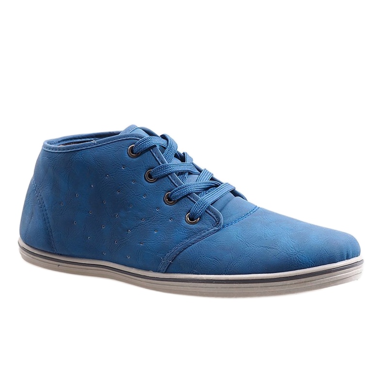 Modische hohe Sneakers TL354-6 Marineblau 1
