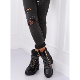 Schwarze Stiefel für Damen schwarz HE110 Black 2