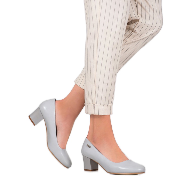 Sergio Leone Komfortable Pumps grau 2