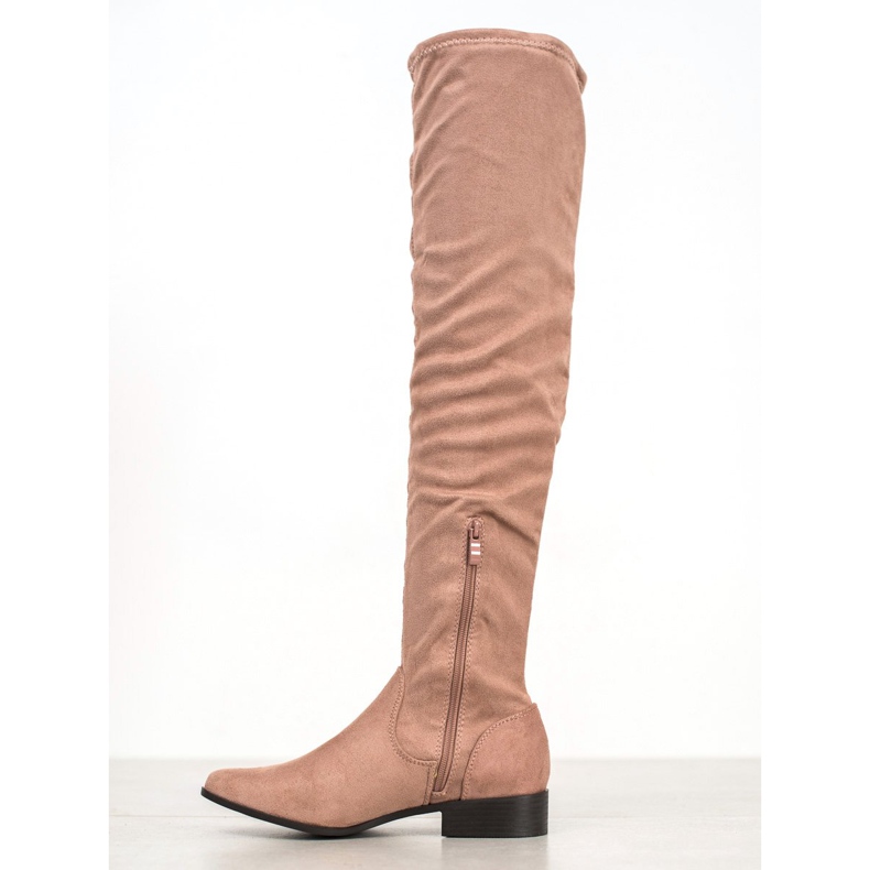 Jumex Elegante Stiefel mit Schnalle rosa 1