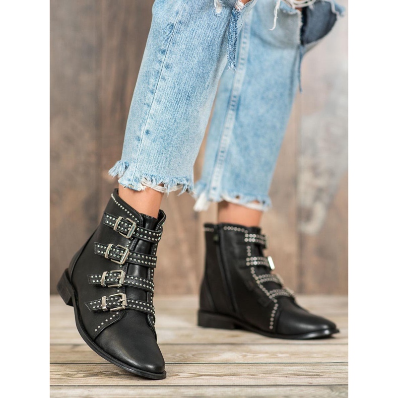Bestelle Schwarze Rockstiefel 2