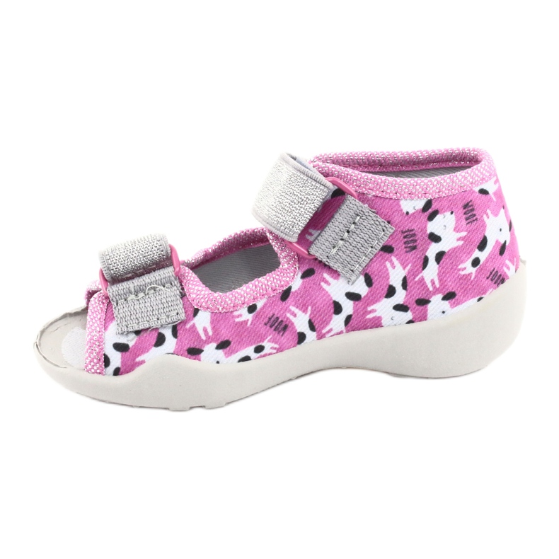 Befado Kinderschuhe 242P095 rosa grau 1